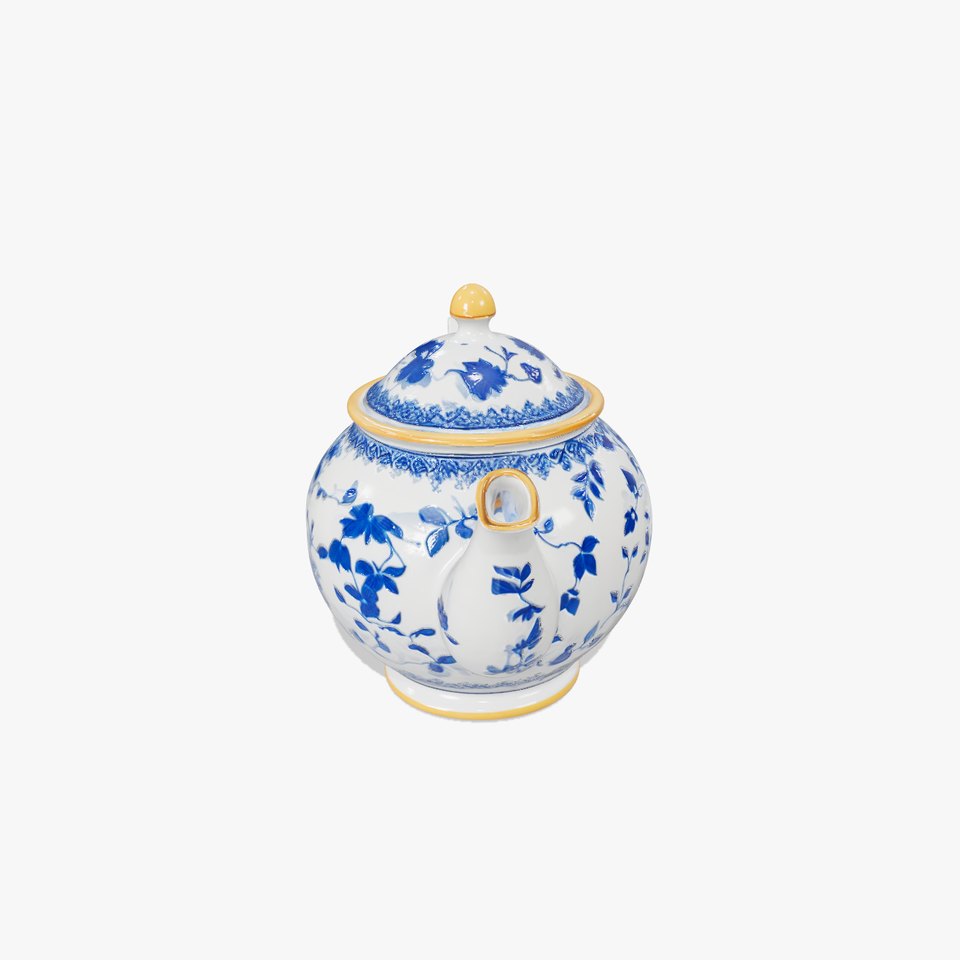 Floral Porcelain Teapot model pack